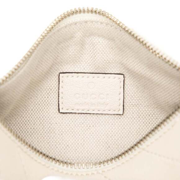 GUCCI White Leather Shoulder Bag - Picture 5 of 7